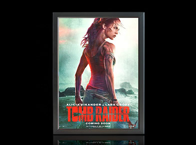 Home Theatre LED Lightbox Movie Affiche Snap Crame