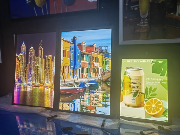 led light box frames
