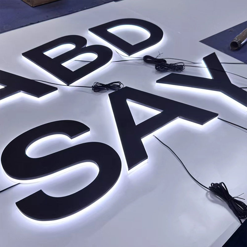 backlit letters for wall