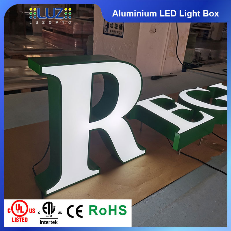 UL listed custom frontlit LED channel letters for commercial storefront signs