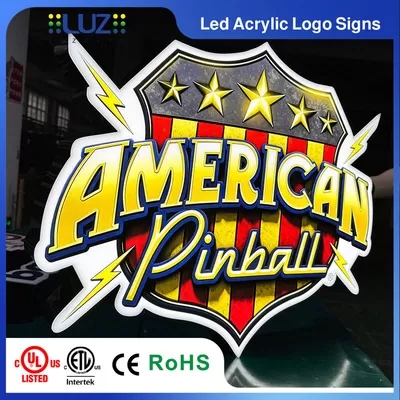 Custom aluminum cabinet push through acrylic LED light box and projecting blade sign